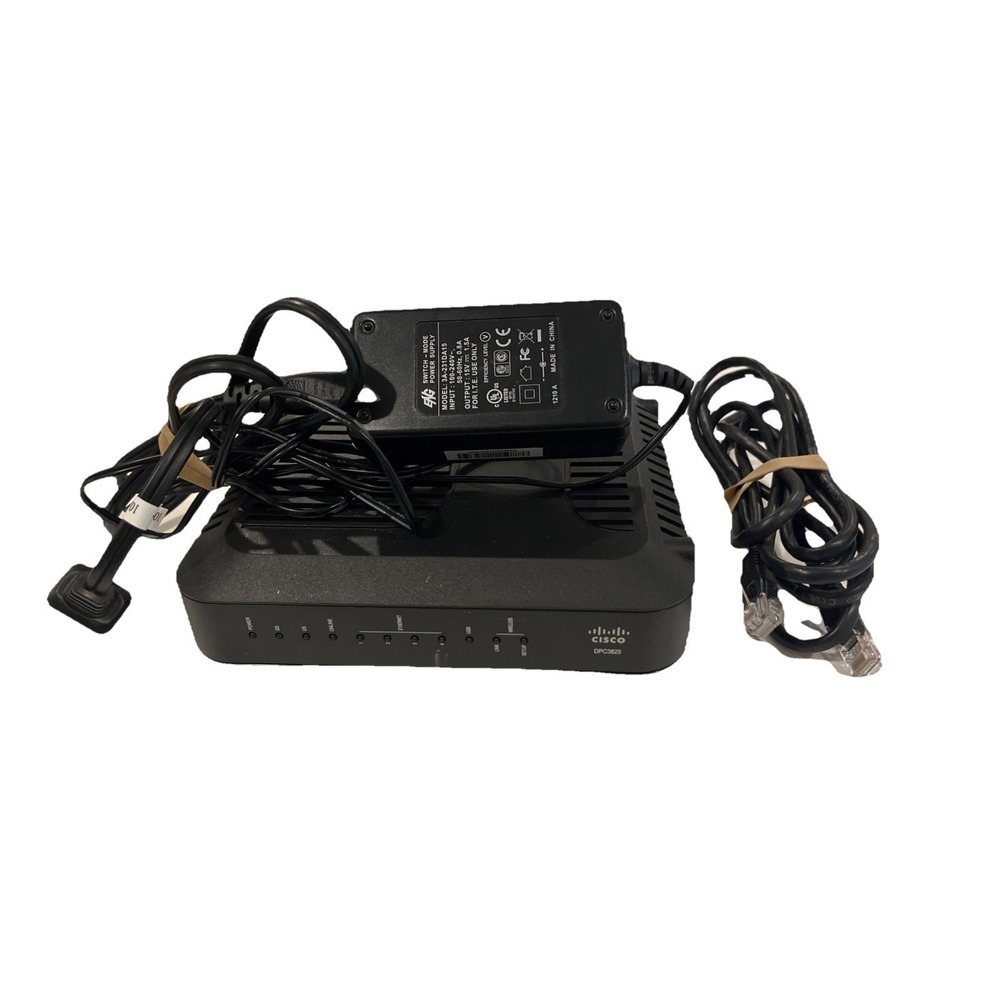 CISCO DPC3825 Modem with Ethernet Cable And Power‎ Adapter